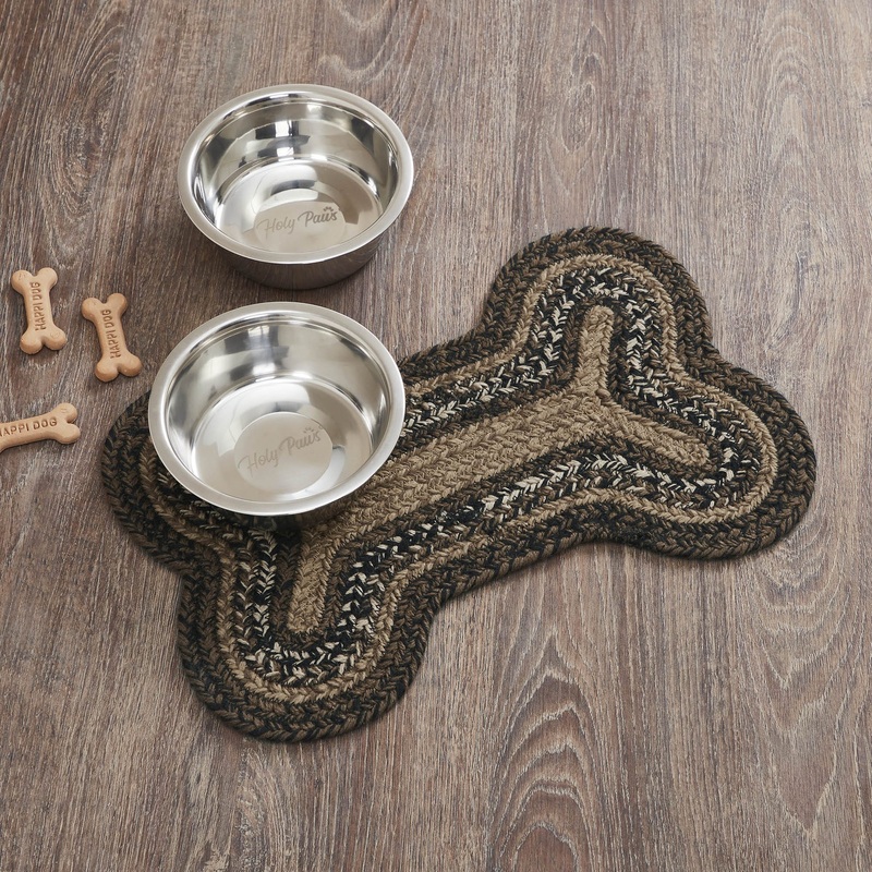 Espresso Indoor/Outdoor Small Bone Rug 11.5×17.5