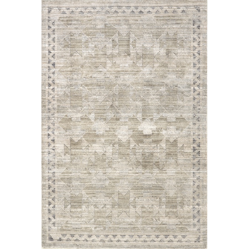 Shia Bordered Washable Indoor/Outdoor Rug | Beige