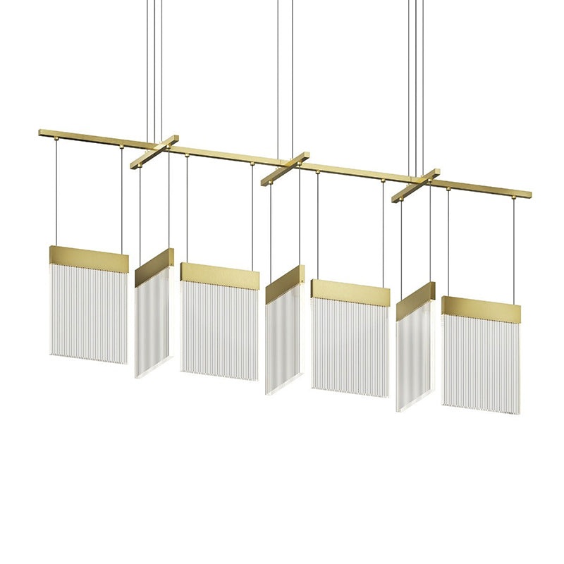 Sonneman 3096 V Panels 7-lt 56″ LED Chandelier