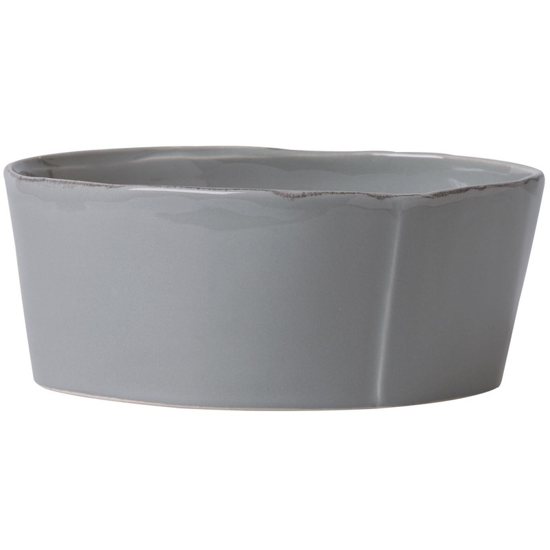 VIETRI: Lastra Gray Large Serving Bowl