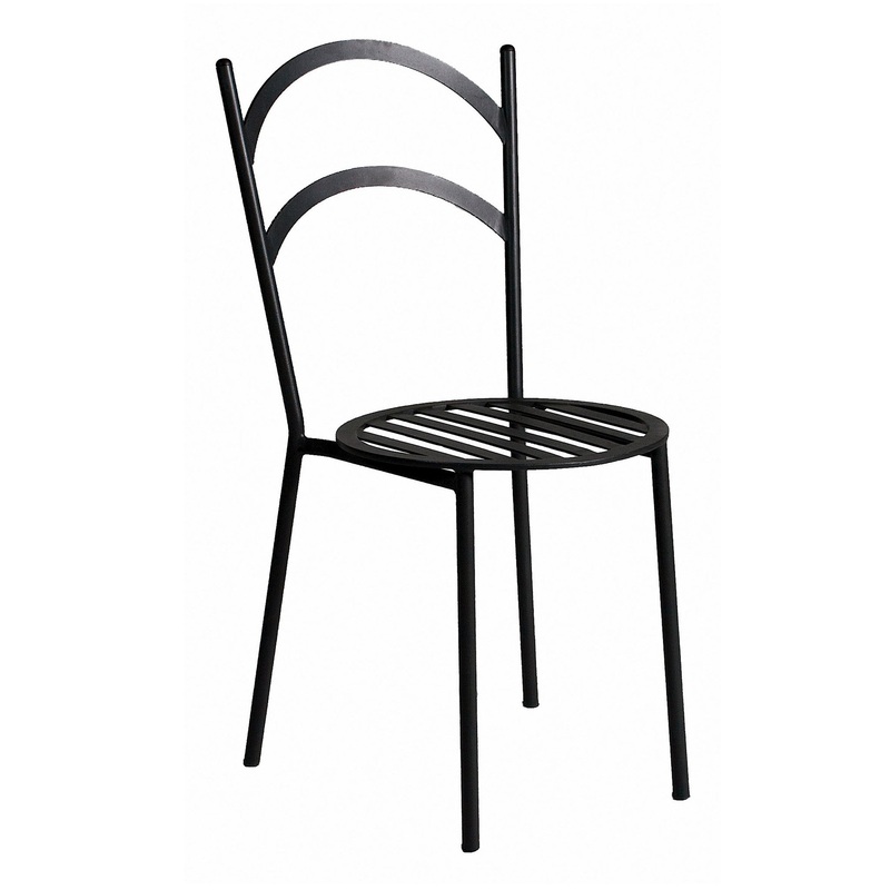 WROUGHT IRON CHAIR: Diana Design in Deruta, Italy.