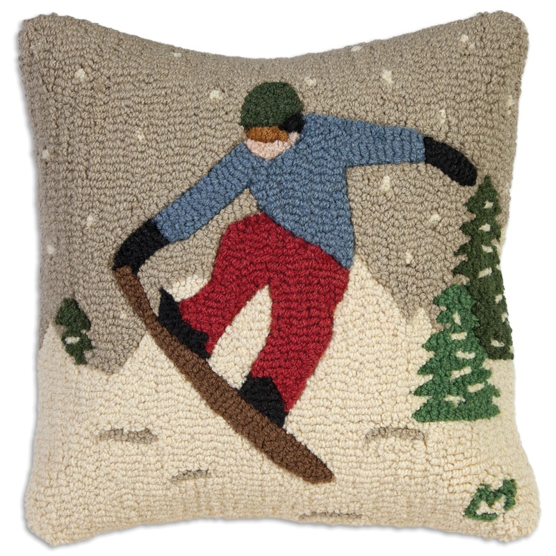 Look Ma! Snowboarder – 18″ x 18″