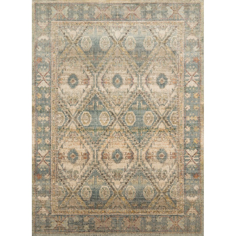 Magnolia Home by Joanna Gaines x Loloi Linnea Rug | Natural / Sky