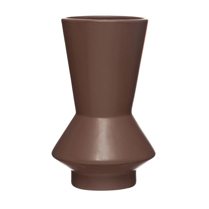 Brown Stoneware Vase