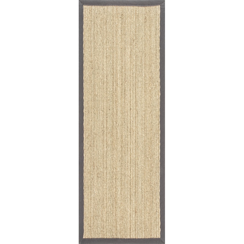 Seagrass Herringbone Rug | Dark Grey