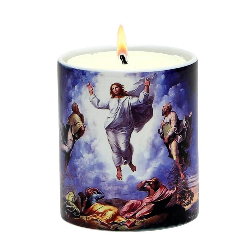 SUBLIMART: Prayer Candle – Porcelain Soy Wax Candle – The Ascension