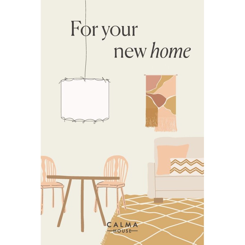 Tarjeta regalo para decorar un nuevo hogar