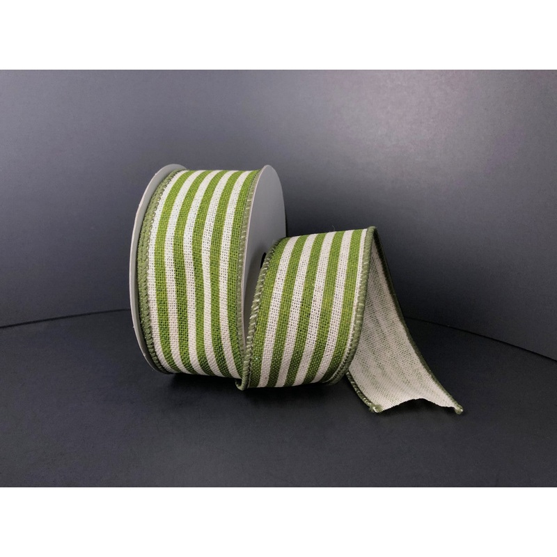 1.5″ Moss Stripes Ribbon Bolt