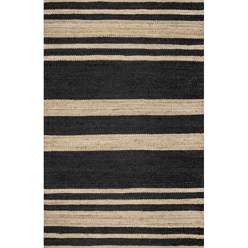 Awning Stripes Rug | Charcoal