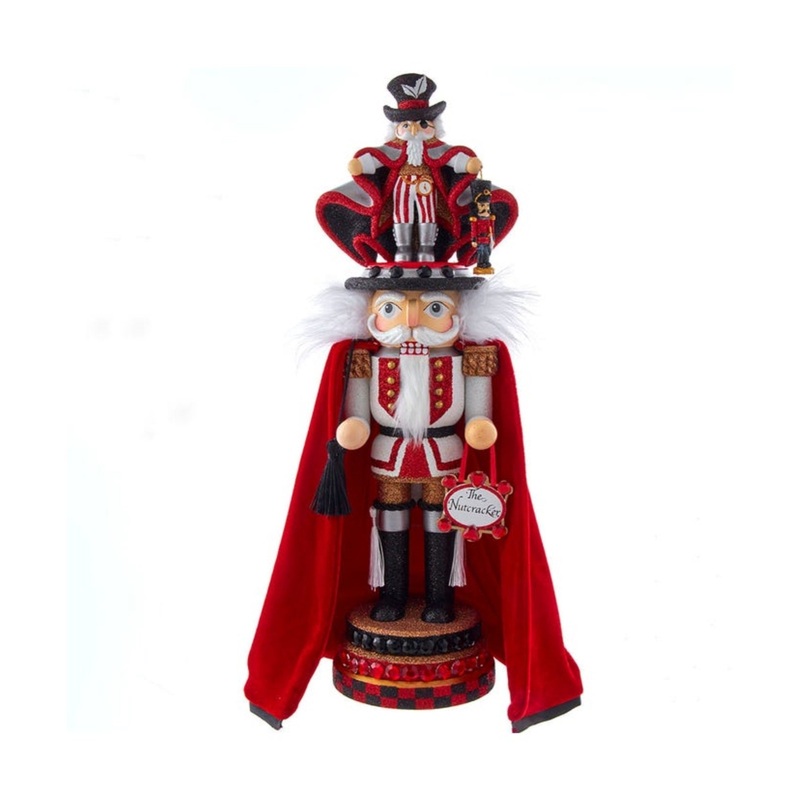 Kurt Adler Hollywood Drosselmeyer Hat Nutcracker, 18″