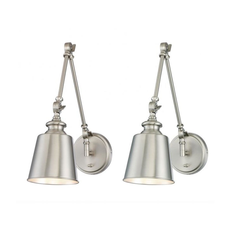 Savoy House M90089 1-lt 17″ Tall Adjustable Wall Sconce, Set of 2