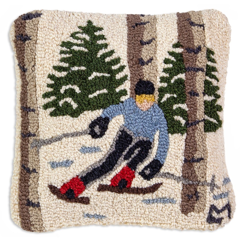 Skiing The Trees – 14″ x 14″