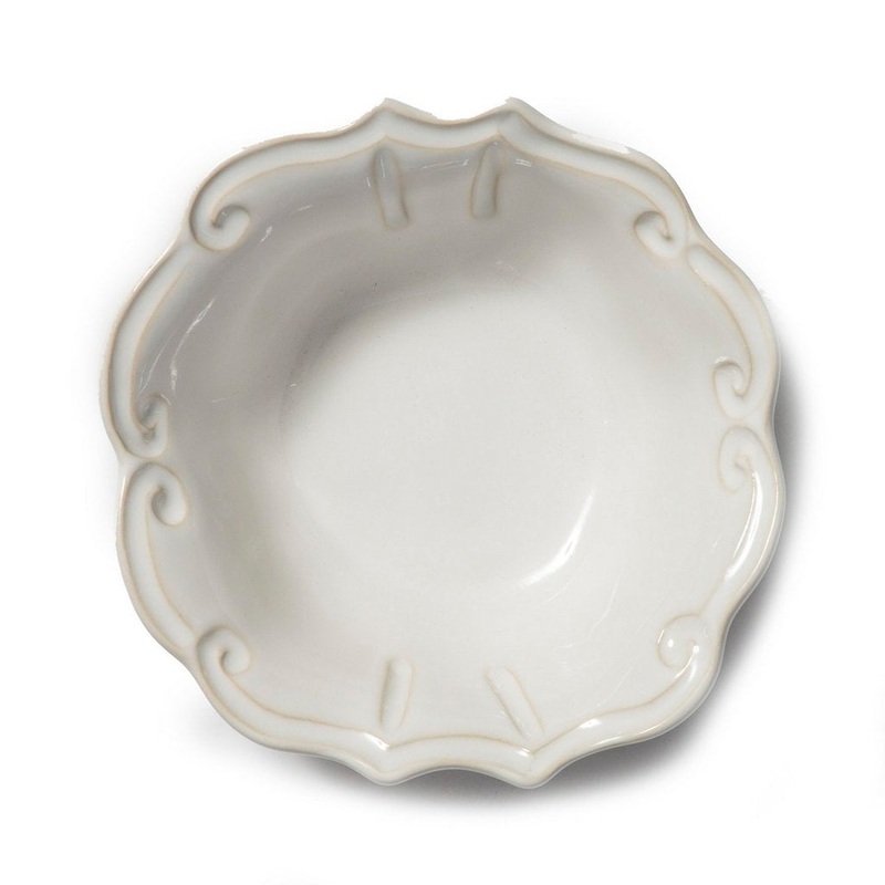 VIETRI: Incanto Stone White Baroque Cereal Bowl