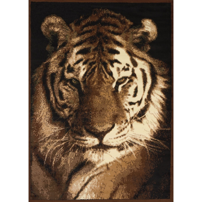 910-Tiger Portrait Synthetic Blend Indoor Area Rug by United Weavers