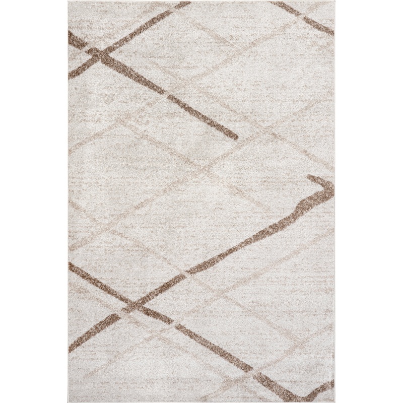 Broken Lattice Rug | Light Brown