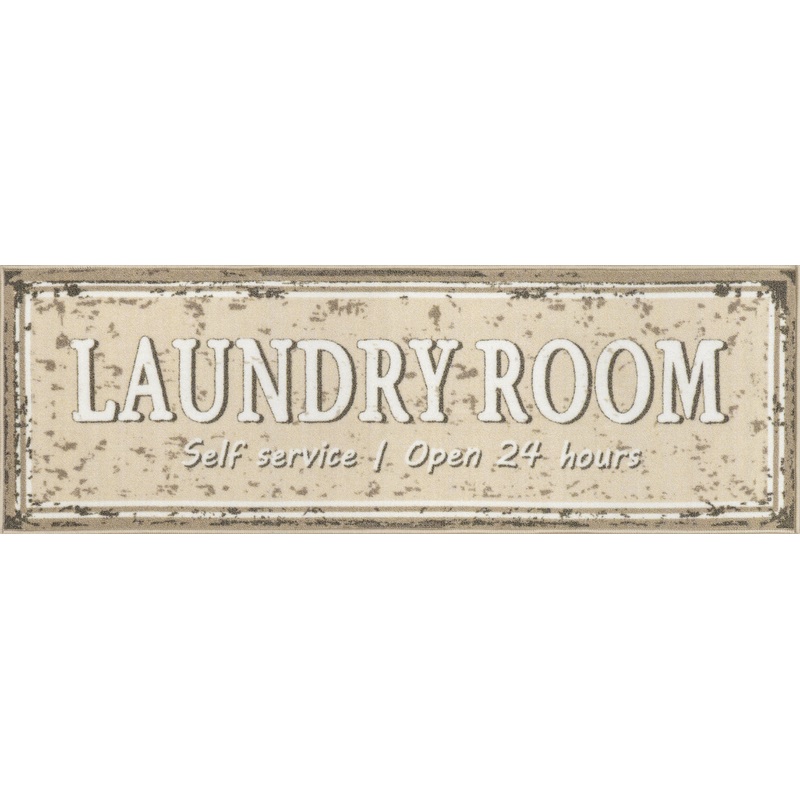 Cathy Washable Service Sign Laundry Mat | Beige