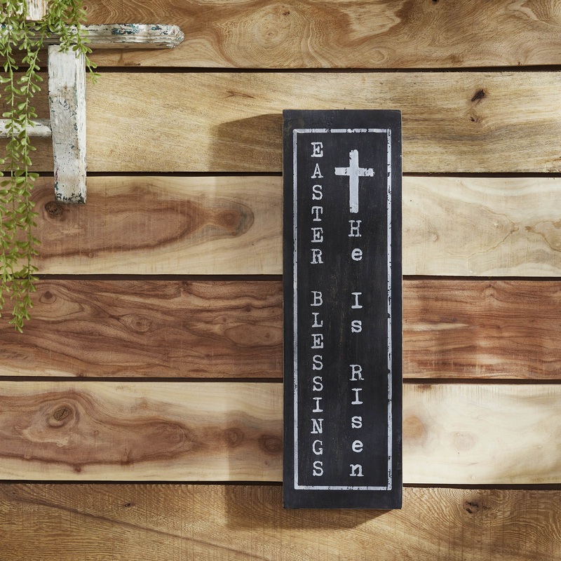 Easter Blessings Wooden Sign 20×6