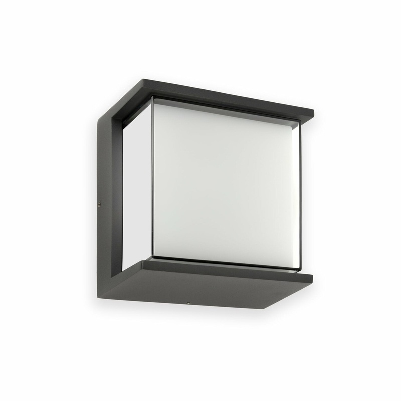 Faro Hikari Dark Grey Outdoor Wall Lamp