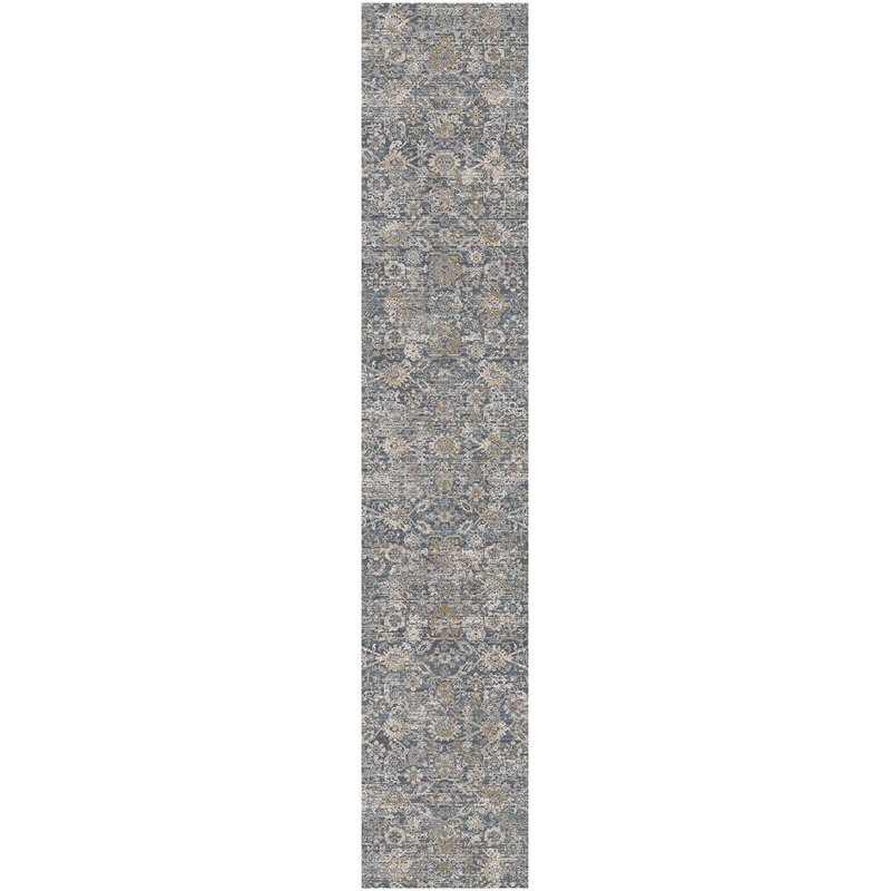 Nourison Lynx 2’3″ x 12′ Charcoal Vintage Indoor Rug
