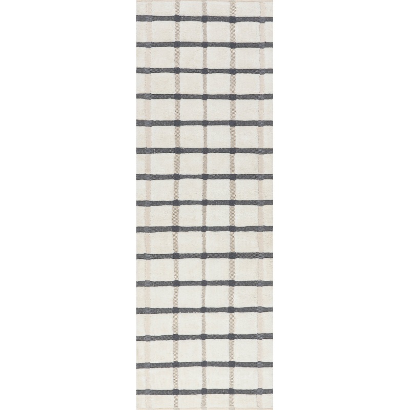 Rowena Checked Wool Rug | Ivory