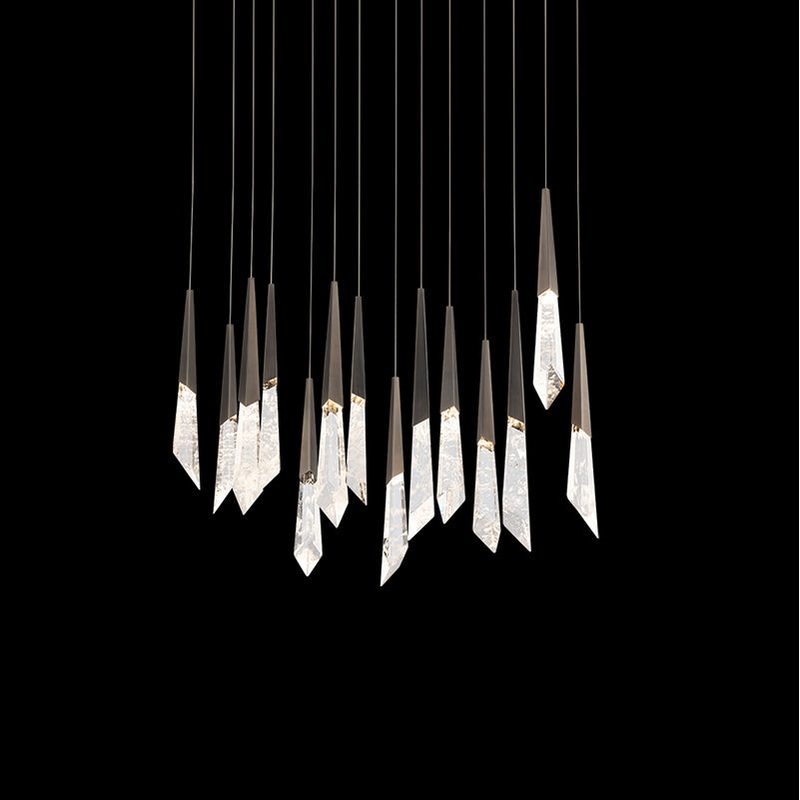 Schonbek Beyond BPD31405L Solitude 5-lt 40″ LED Chandelier Linear Canopy