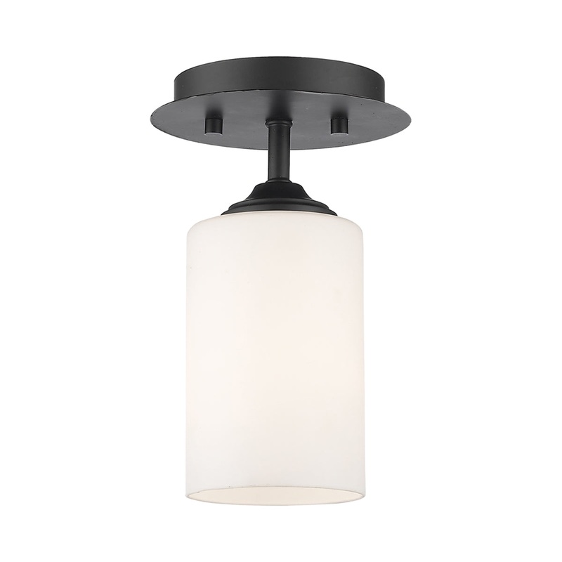 Bordeaux Tube Semi Flush Mount Ceiling Light