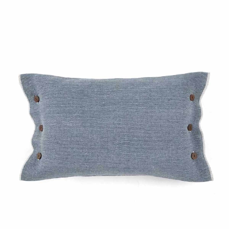 Lucas Cushion Cover Dark Blue