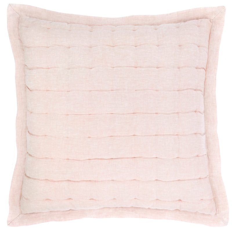 Lush Linen Puff Sham | Slipper Pink