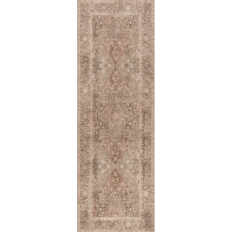 Maddison Vintage Medallion Rug | Light Brown