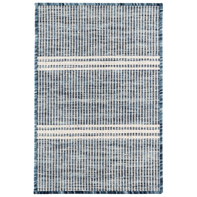 Malta Handwoven Wool Custom Rug | Blue