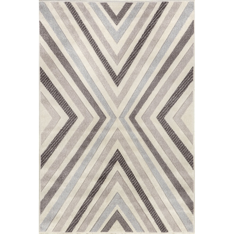 Radiant Chevrons Rug | Grey