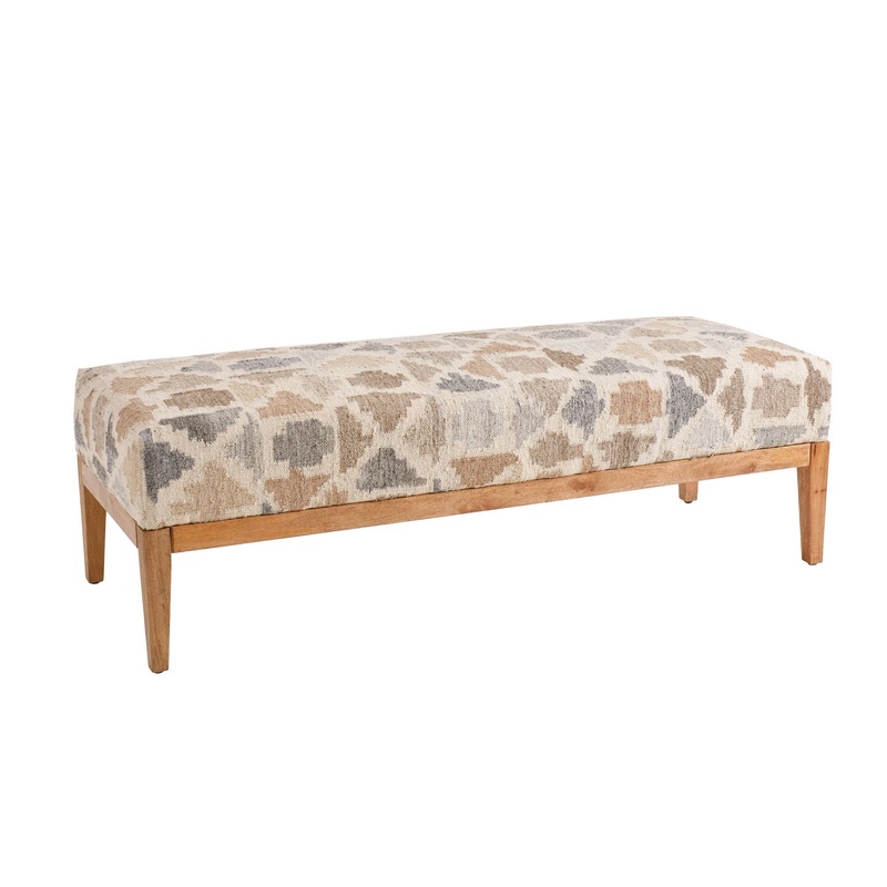 Rufus Stone Freida Rug Bench | Natural