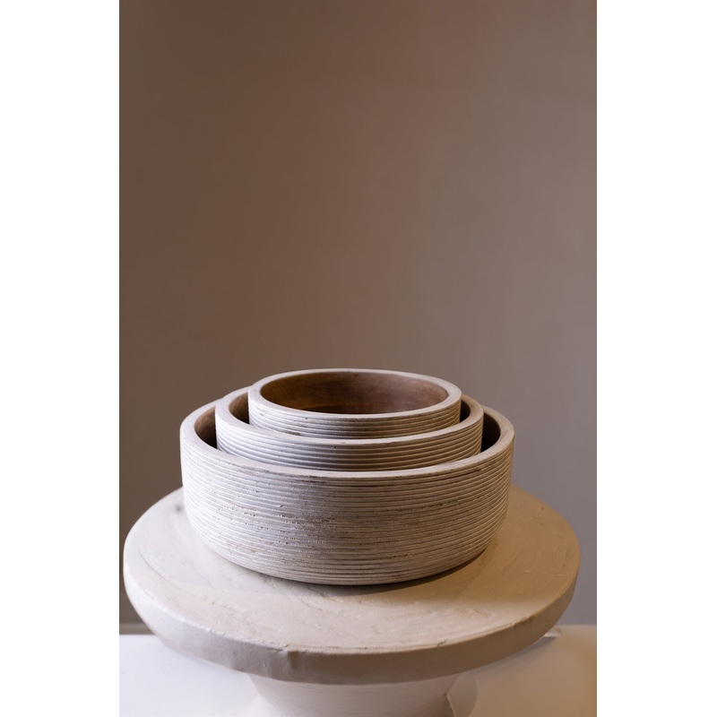 Wooden Round Bowls -3 Sizes