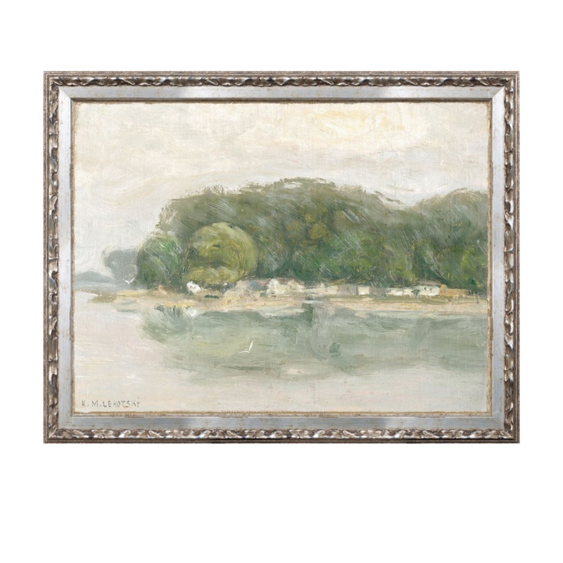 “Riverside Forest Petite Scape” Framed Art Print