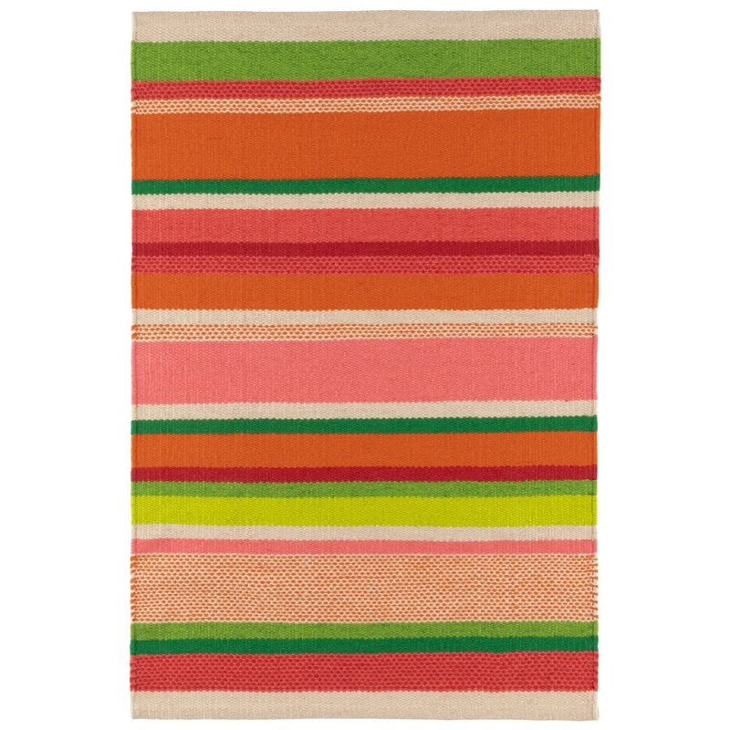 Seed Stitch Stripe Handwoven Indoor/Outdoor Rug | Spring