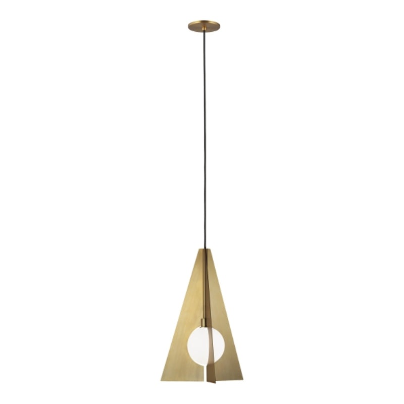 Visual Comfort 700TDOBLP Orbel Pyramid 12″ LED Pendant