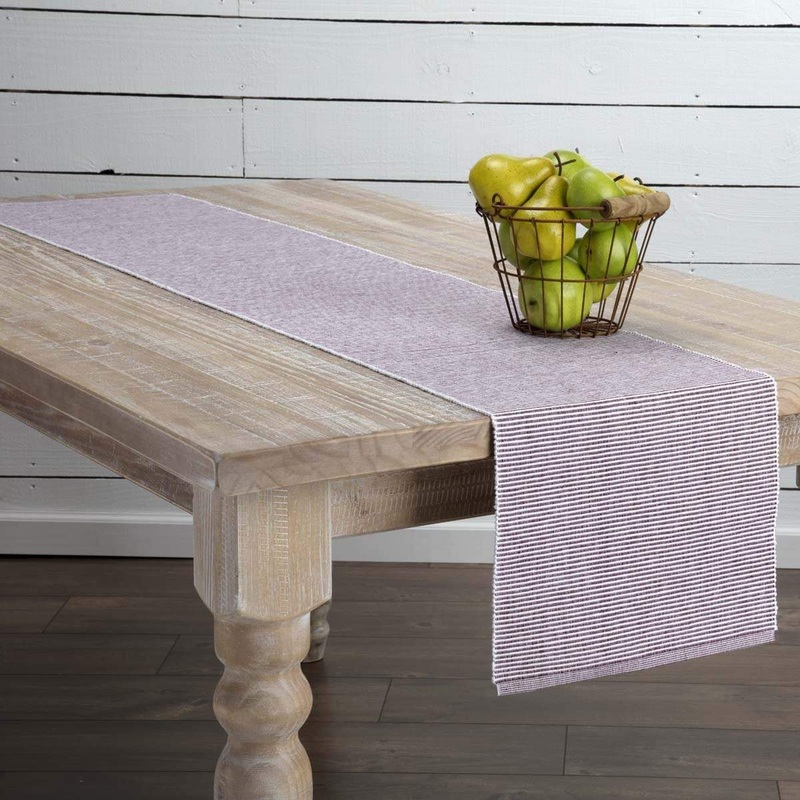 Ashton Burgundy Ribbed Runner 13×72