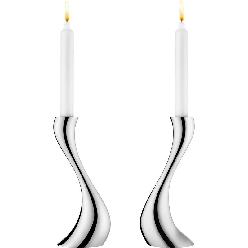 Cobra Medium Candleholder, Two Pieces
