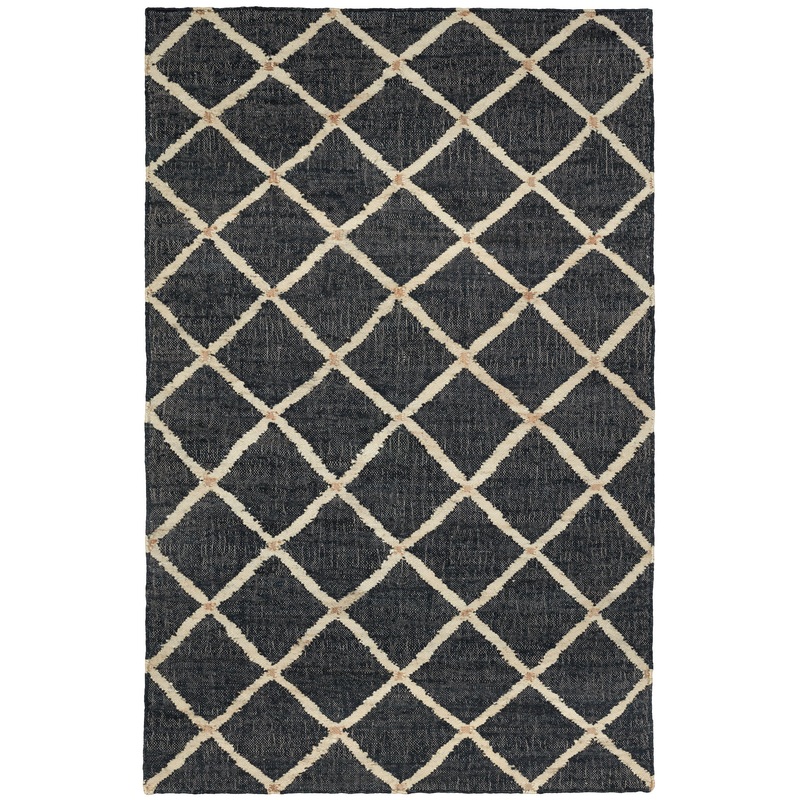 Kali Handwoven Jute Rug | Black