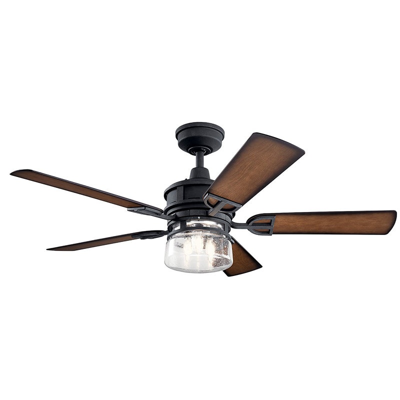 Kichler 310239 Lyndon 52″ Outdoor Ceiling Fan with LED Light Kit