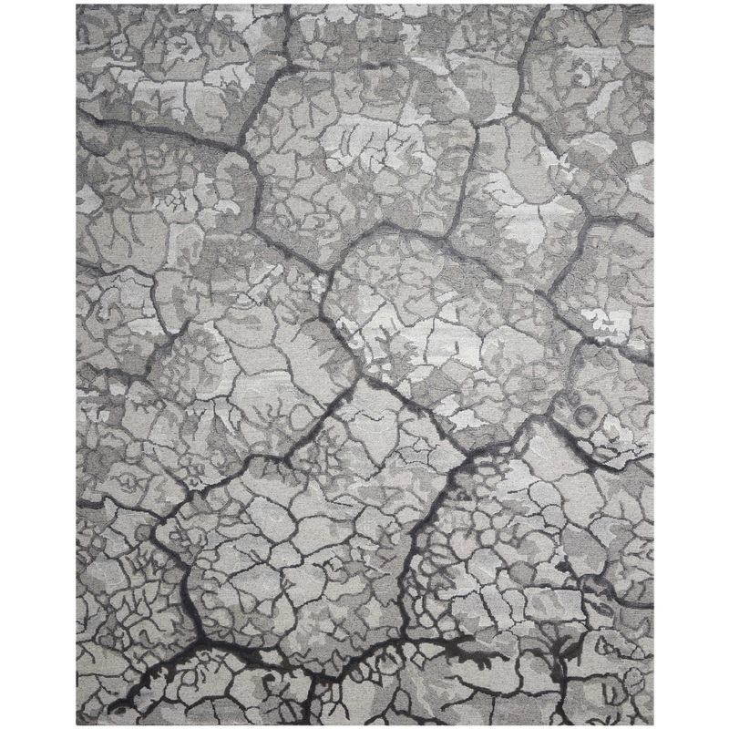 Nourison Divine 2′ x 3′ Charcoal Modern Indoor Rug