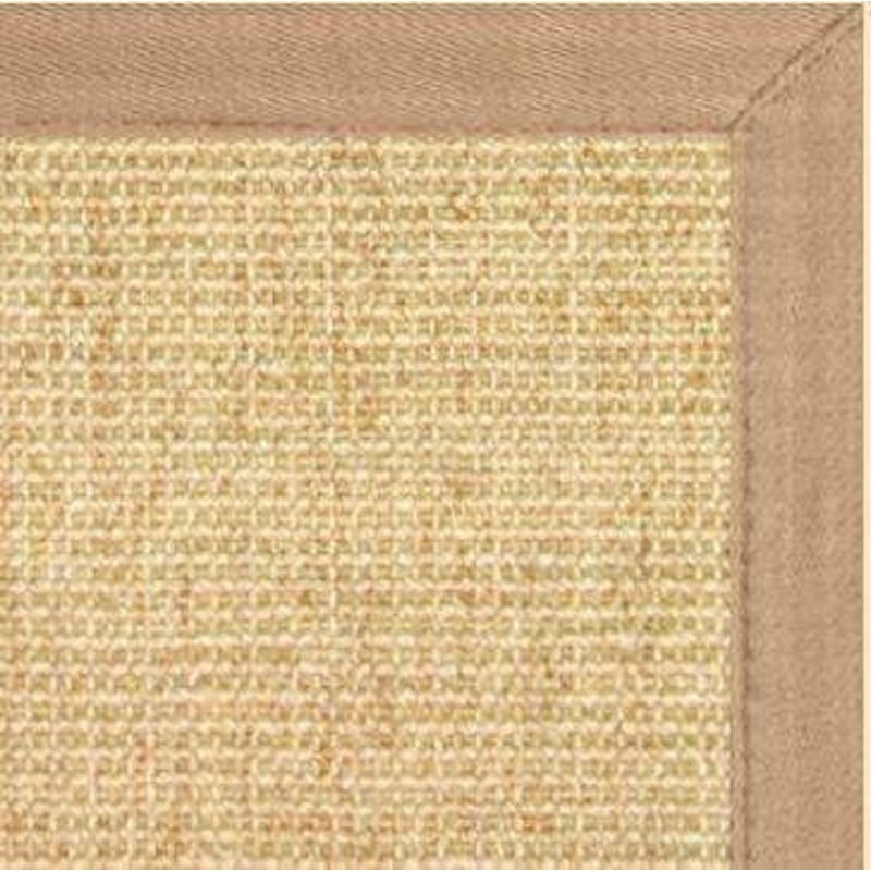 Sand Sisal Rug with Wheat Extra Wide Canvas Border