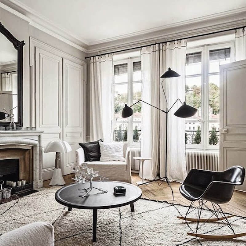 Serge Mouille 3 Rotating Arms Standing lamp