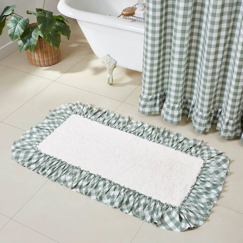 Annie Buffalo Green Check Bathmat 27×48