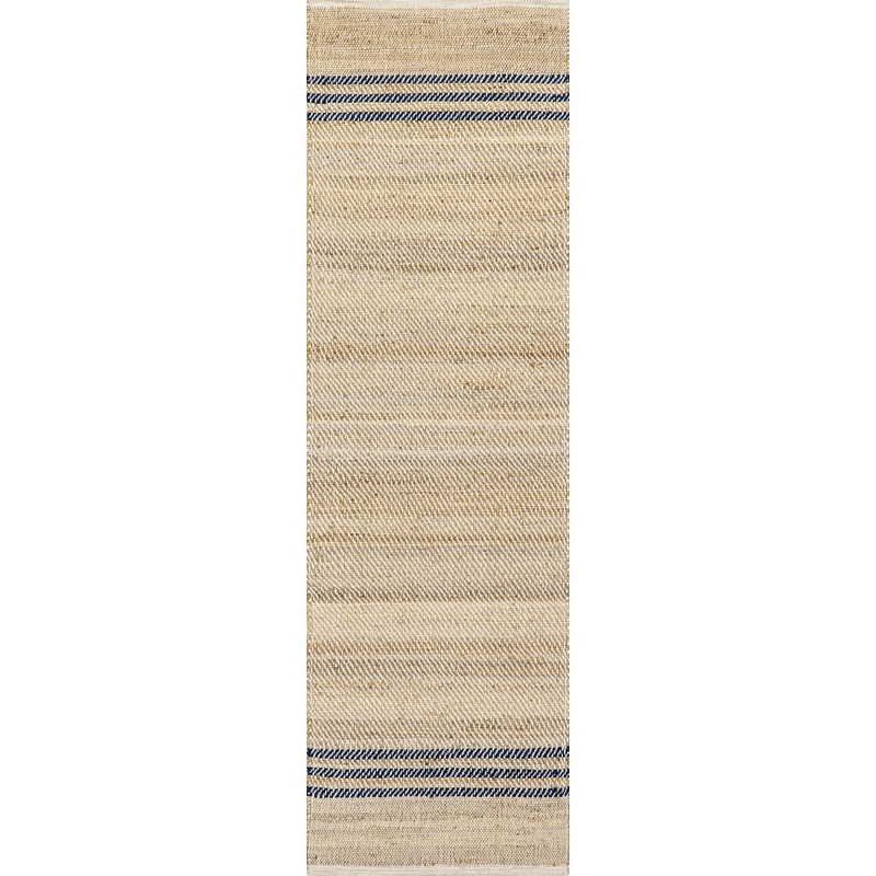 Meadow Striped Jute Flatweave Rug | Natural