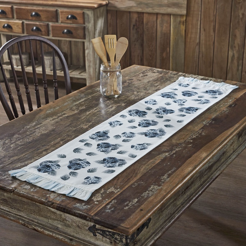 Finders Keepers Hydrangea Ruffled Runner 12×48