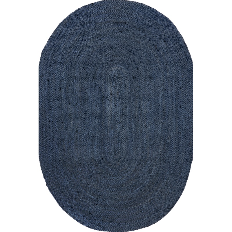 Jute Braided Rug | Navy