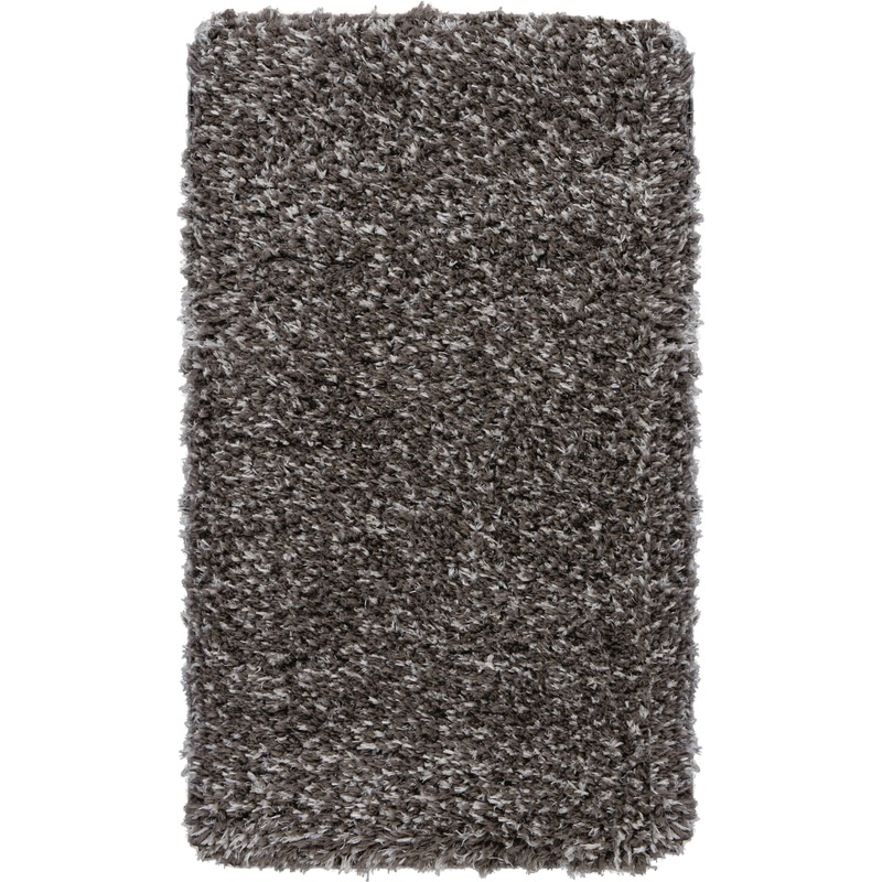 Nourison Luxe Shag 2’2″ x 3’9″ Charcoal Shag Indoor Rug