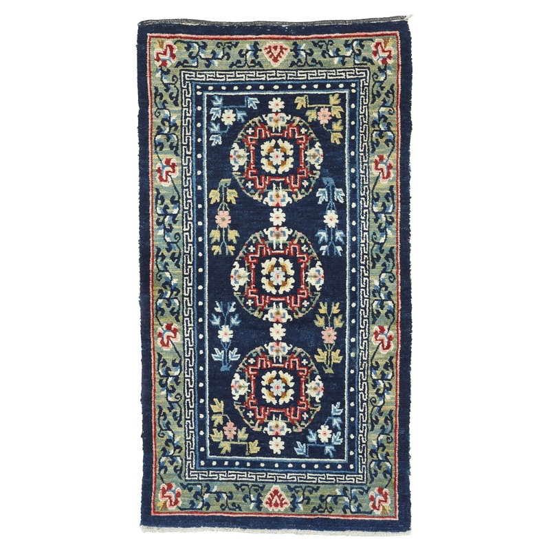 ANTIQUE TIBETAN KHADEN 2′ 3″ x 4′ 2″ Late 19th C