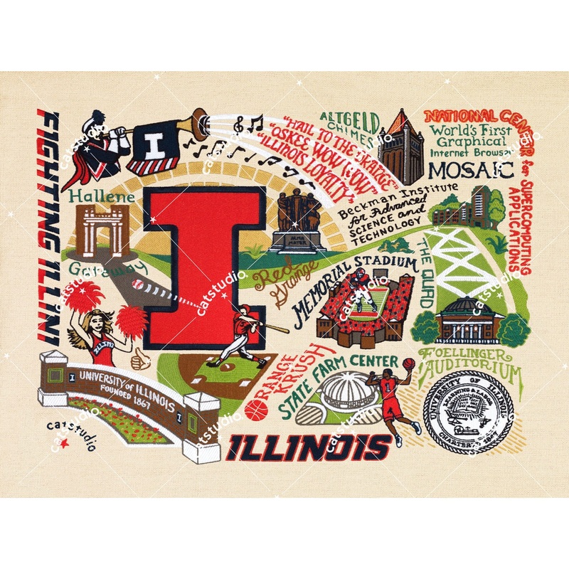 Illinois, University of Collegiate Fine Art Print